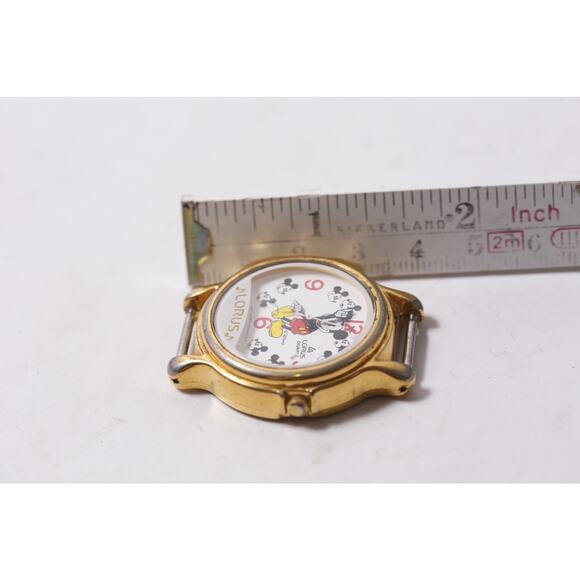 Disney Mickey Mouse Small Quartz Watch Face by Lorus Vintage Collectible